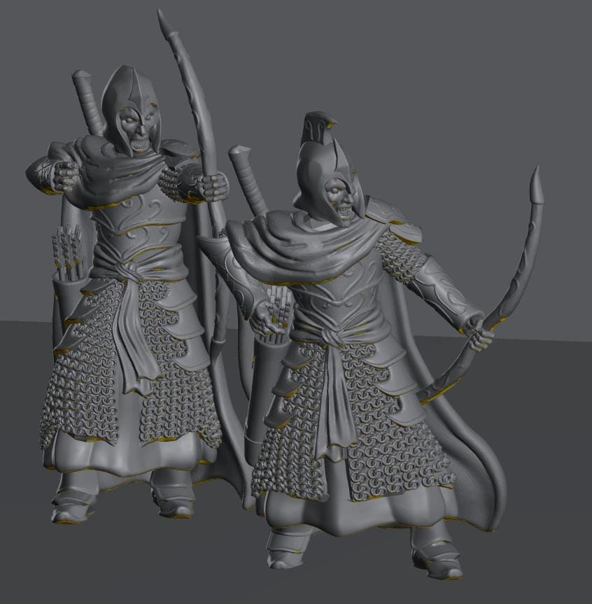 Oathbreaker Elven Warriors | 28mm Scale Fantasy Infantry Miniatures