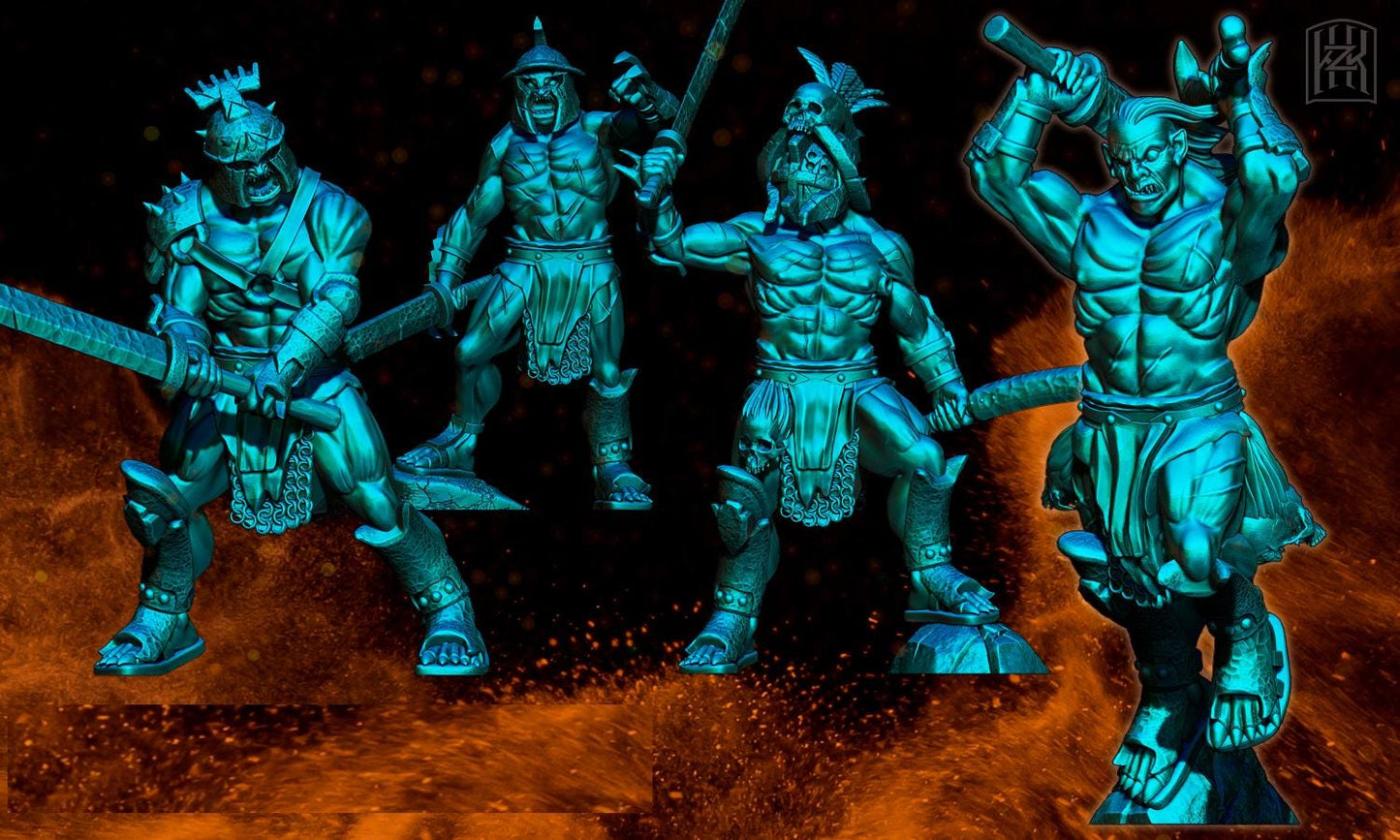 Warbreed Orc Berserkers | 28mm Scale Fantasy Infantry Miniatures