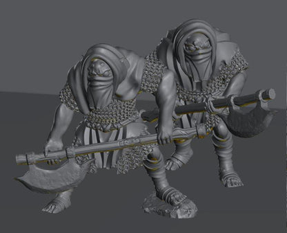 Troglodyte Executioners | 28mm Scale Fantasy Infantry Miniatures