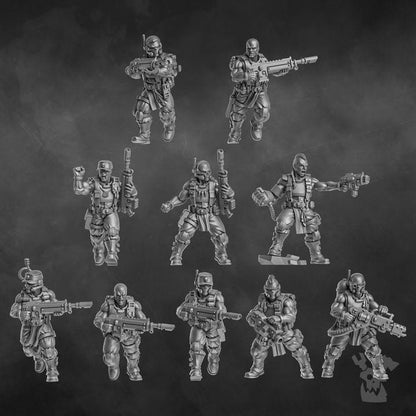 Orc Slayer Squad | 32/28mm Heroic-Scale Sci-Fi Infantry