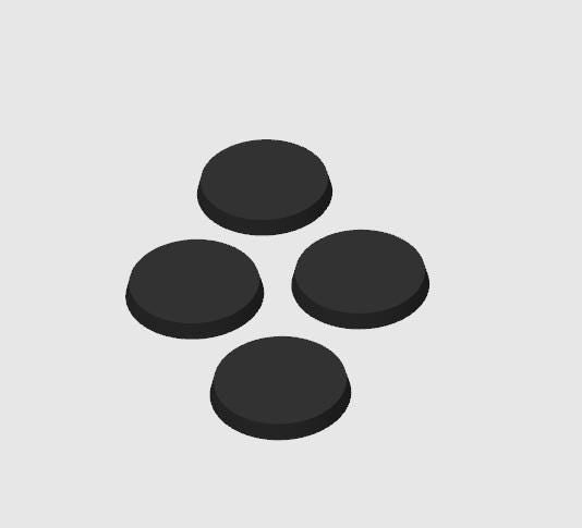 PLA Round Miniature Bases | 32/28mm Round Bases for Skirmish Wargames