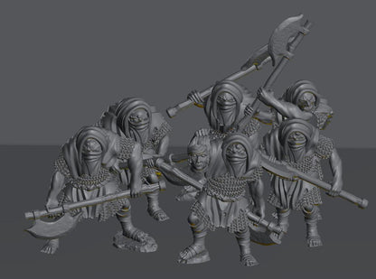 Troglodyte Executioners | 28mm Scale Fantasy Infantry Miniatures