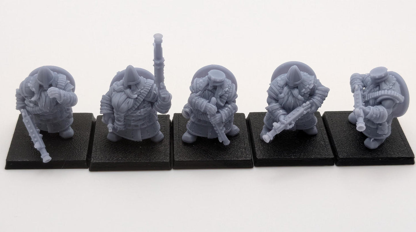 Dwarf Ranged Infantry | 28mm Heroic-Scale Fantasy Infantry Miniatures