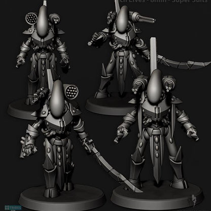 Tech Elves Super Suits | 8mm Epic Scale Sci-Fi Walker Miniature