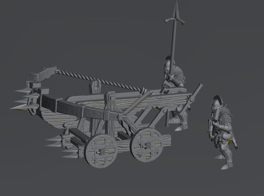 Half Orc Ballista | 28mm Scale Fantasy War Machine Miniatures
