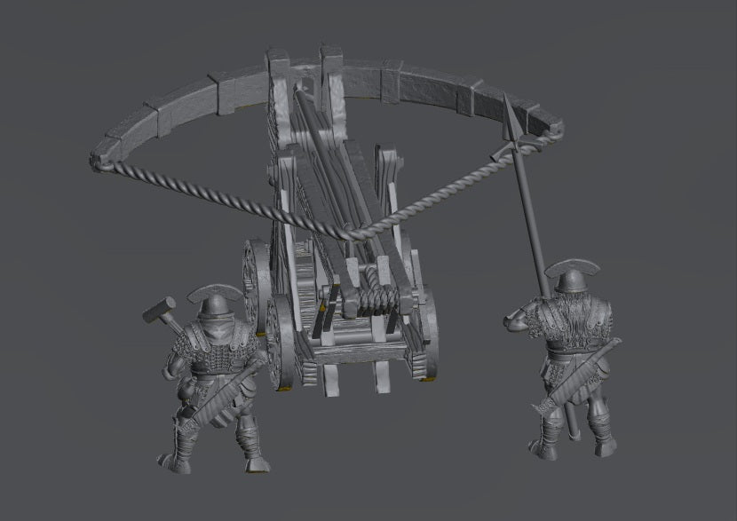 Half Orc Ballista | 28mm Scale Fantasy War Machine Miniatures