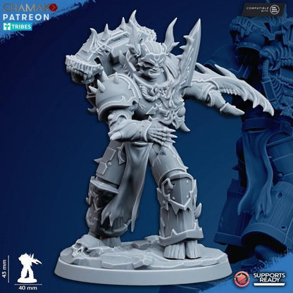 Heretic Corrupted Militum | 32/28mm Heroic-Scale Sci-Fi Heavy Power Armour Infantry