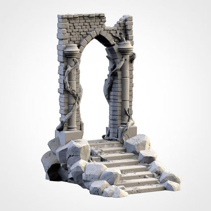 Abandoned City Ruins | 32/28mm Wargaming Scenery and Miniature Terrain