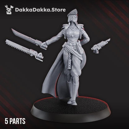 Guard Commissar | 32/28mm Heroic-Scale Sci-Fi Infantry Hero