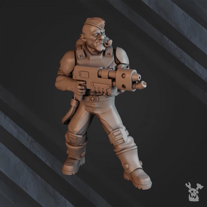 Green Hell Division Commando Squad | 32/28mm Heroic-Scale Sci-Fi Infantry