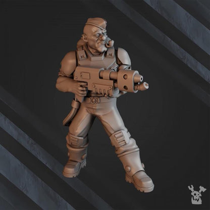 Green Hell Division Commando Squad | 32/28mm Heroic-Scale Sci-Fi Infantry