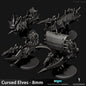 Cursed Elves Pirate Ships | 8mm Epic Scale Sci-Fi Vehicle Miniatures