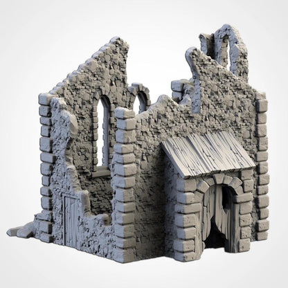 Fantasy Town Ruins | 32/28mm Wargaming Scenery and Miniature Terrain