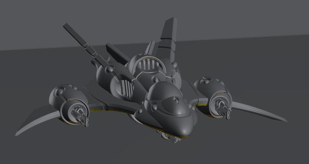 Tech Elves Fighters | 8mm Epic Scale Sci-Fi Vehicle Miniatures
