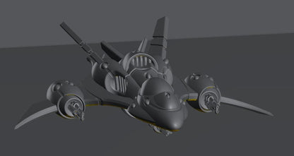 Tech Elves Fighters | 8mm Epic Scale Sci-Fi Vehicle Miniatures