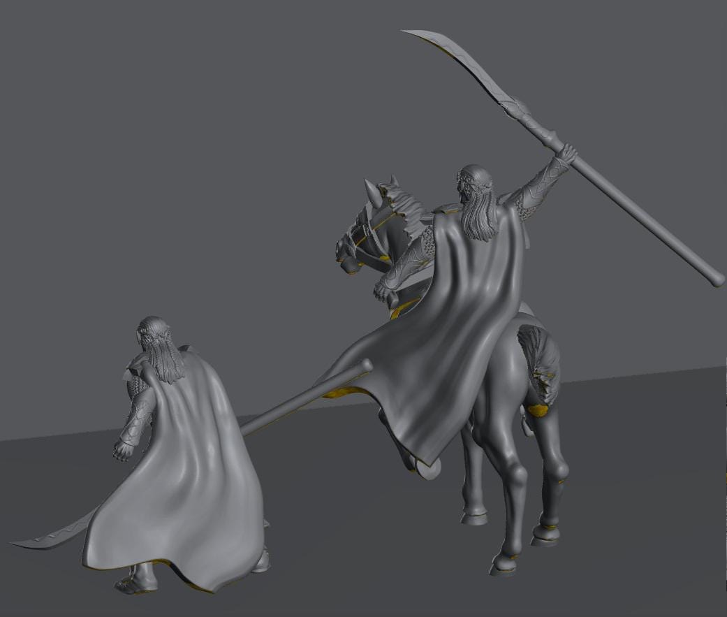 Oathbreaker Elven King | 28mm Scale Fantasy Infantry Miniatures