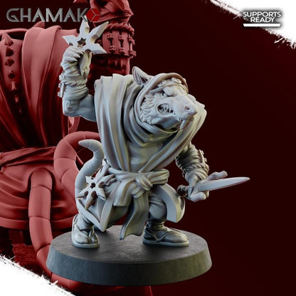 Ratmen Ninja Rats | 28mm Heroic-Scale Fantasy Infantry Miniatures