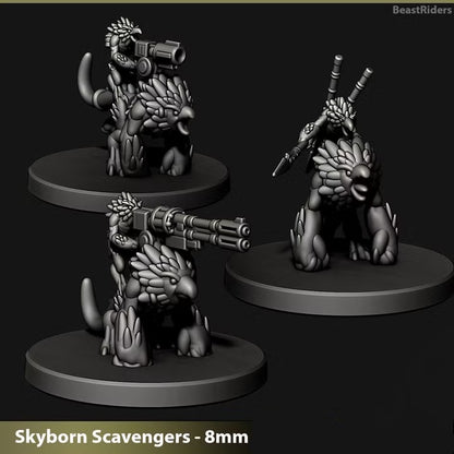 Skyborn Beast Riders | 8mm Epic Scale Sci-Fi Walker Miniature