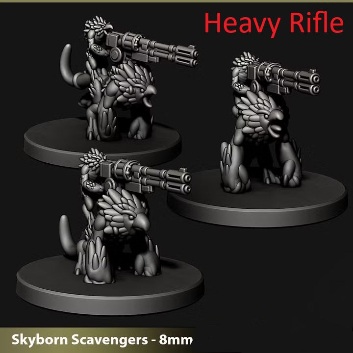 Skyborn Beast Riders | 8mm Epic Scale Sci-Fi Walker Miniature