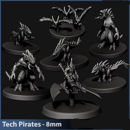 Cursed Elves/Tech Pirates Beast Squadron | 8mm Epic Scale Sci-Fi Infantry Miniatures
