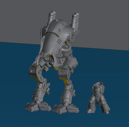Bellatorius Titan Miniature | 32/28mm Heroic-Scale Sci-Fi War Engine