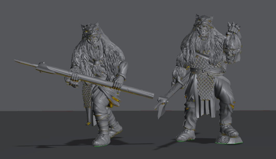 Hillmen Raiders Berserkers | 28mm Scale Fantasy Infantry Miniatures