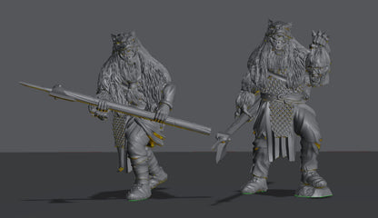 Hillmen Raiders Berserkers | 28mm Scale Fantasy Infantry Miniatures
