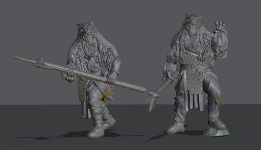Hillmen Raiders Berserkers | 28mm Scale Fantasy Infantry Miniatures