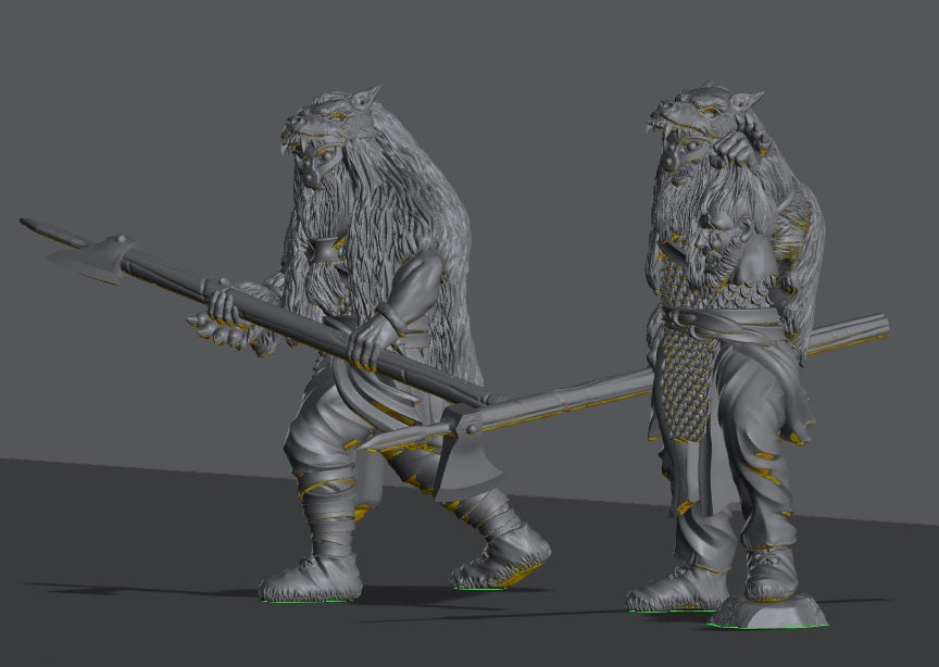 Hillmen Raiders Berserkers | 28mm Scale Fantasy Infantry Miniatures