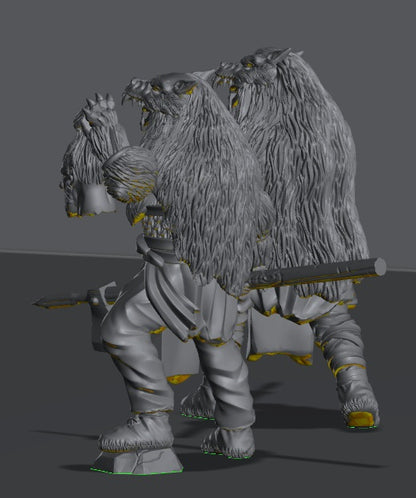 Hillmen Raiders Berserkers | 28mm Scale Fantasy Infantry Miniatures