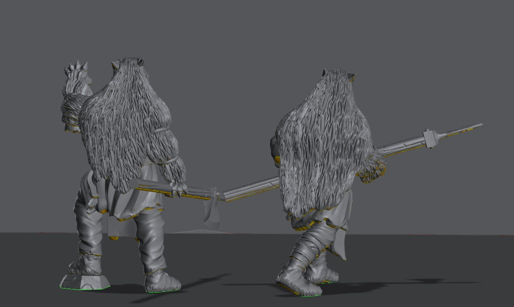 Hillmen Raiders Berserkers | 28mm Scale Fantasy Infantry Miniatures