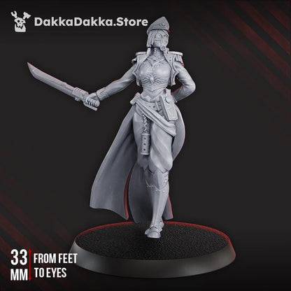 Guard Commissar | 32/28mm Heroic-Scale Sci-Fi Infantry Hero