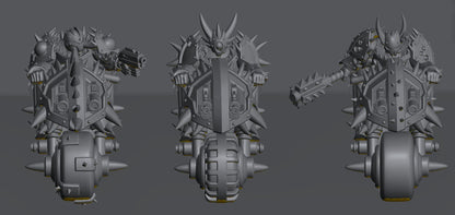 Followers of Change Bikers | 32/28mm Heroic-Scale Sci-Fi Heavy Infantry Bikers