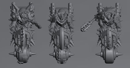 Followers of Change Bikers | 32/28mm Heroic-Scale Sci-Fi Heavy Infantry Bikers