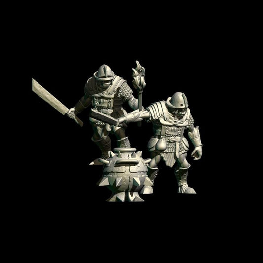 Half Orc Bomb Crew | 28mm Scale Fantasy Infantry Miniatures