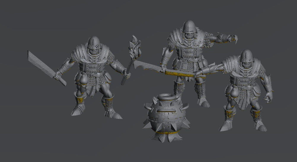 Half Orc Bomb Crew | 28mm Scale Fantasy Infantry Miniatures