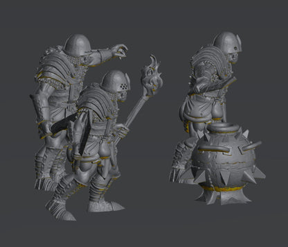 Half Orc Bomb Crew | 28mm Scale Fantasy Infantry Miniatures