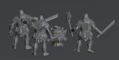 Half Orc Bomb Crew | 28mm Scale Fantasy Infantry Miniatures