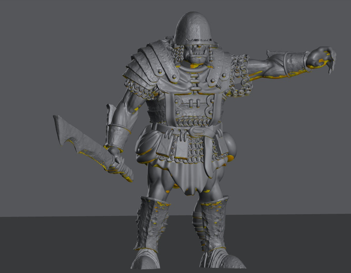 Half Orc Bomb Crew | 28mm Scale Fantasy Infantry Miniatures