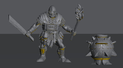 Half Orc Bomb Crew | 28mm Scale Fantasy Infantry Miniatures