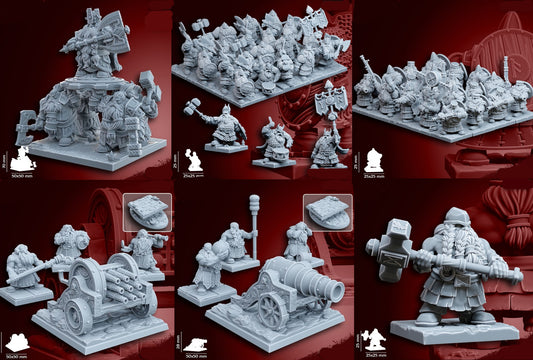 Dwarf Army Bundle | 28mm Heroic-Scale Fantasy Army