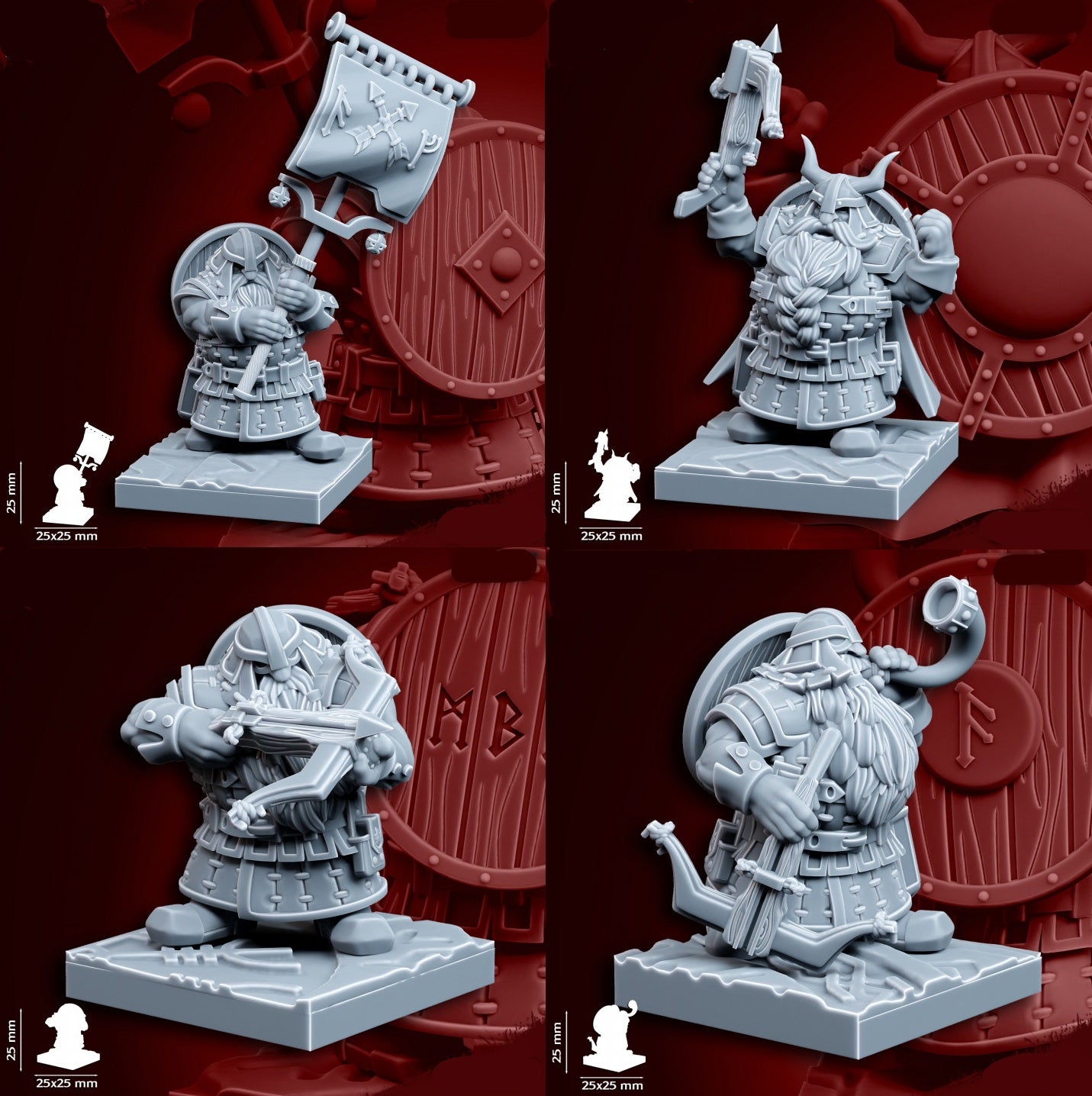 Dwarf Army Bundle | 28mm Heroic-Scale Fantasy Army