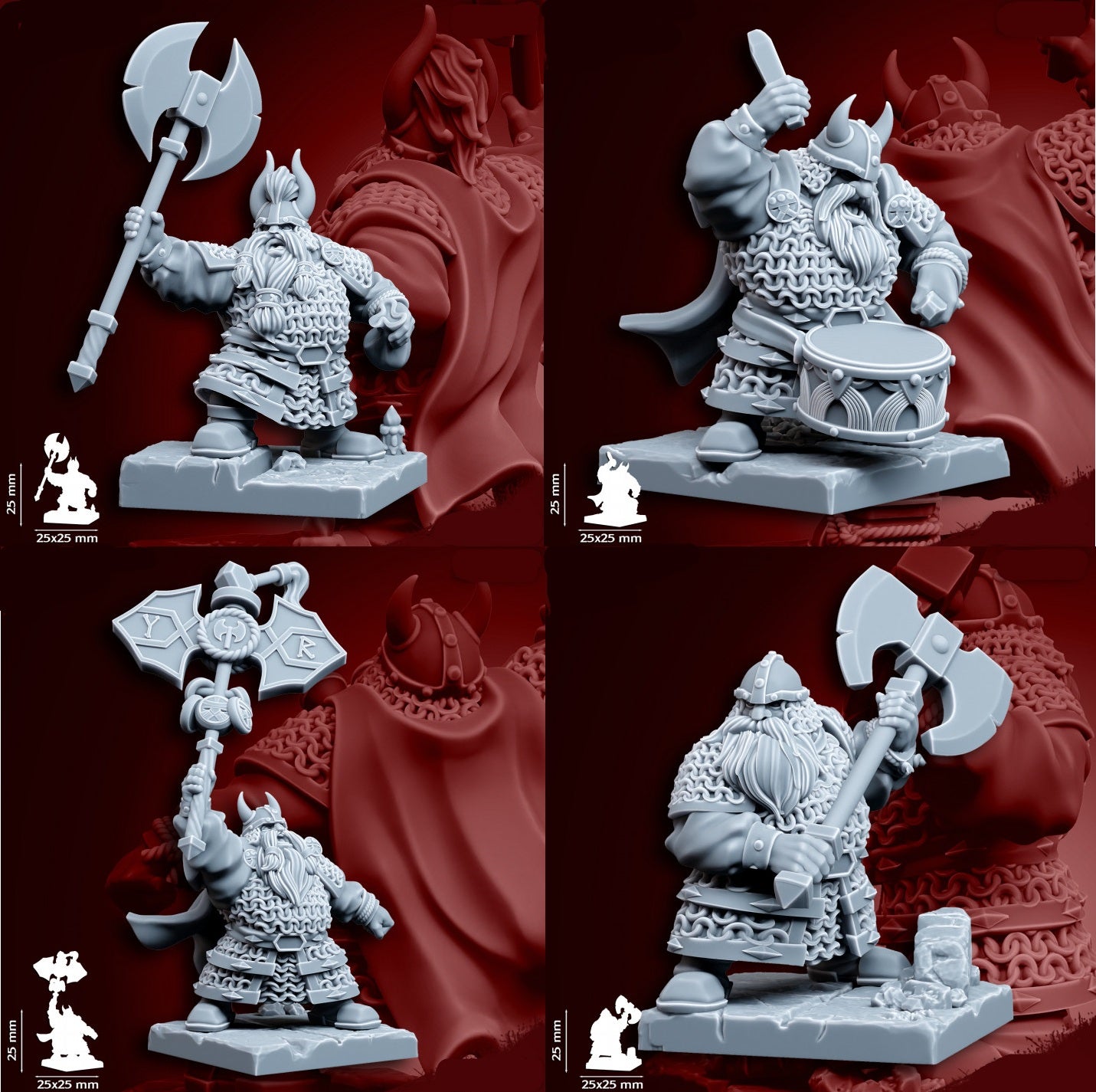Dwarf Army Bundle | 28mm Heroic-Scale Fantasy Army