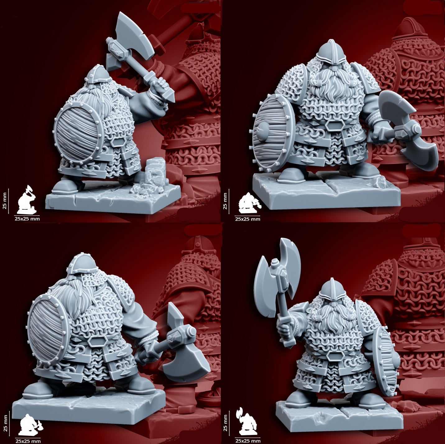 Dwarf Army Bundle | 28mm Heroic-Scale Fantasy Army