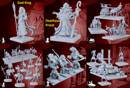 Undead Pharaohs Army Bundle | 28mm Heroic-Scale Fantasy Army
