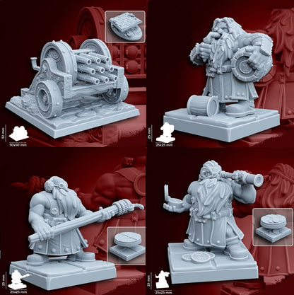 Dwarf Artillery | 28mm Heroic-Scale Fantasy War Machine Miniatures