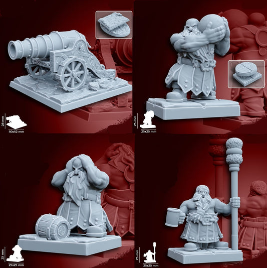 Dwarf Artillery | 28mm Heroic-Scale Fantasy War Machine Miniatures