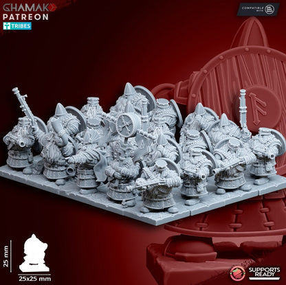 Dwarf Army Bundle | 28mm Heroic-Scale Fantasy Army