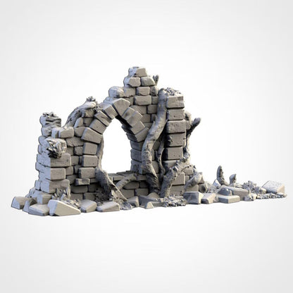 Abandoned City Ruins | 32/28mm Wargaming Scenery and Miniature Terrain