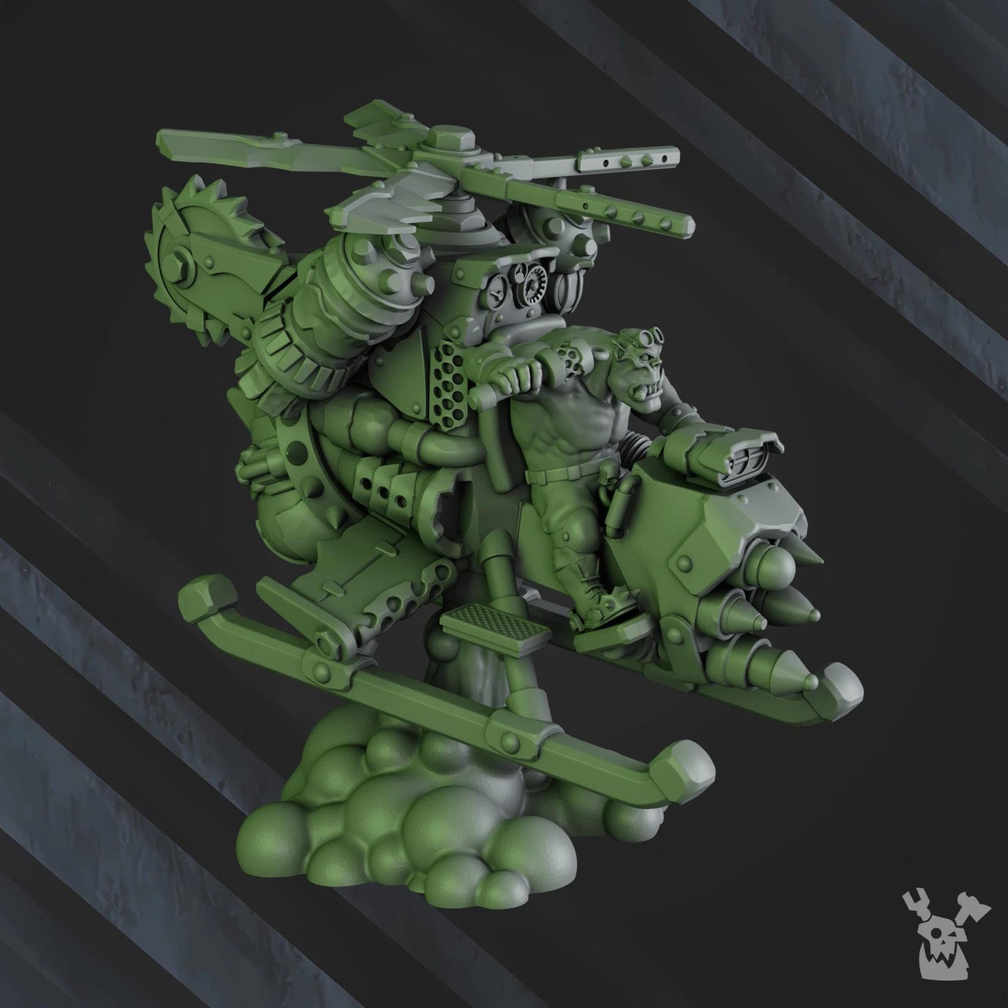 Porkaz Chonky Flyaz | 32/28mm Heroic-Scale Sci-Fi Jetbike Miniatures